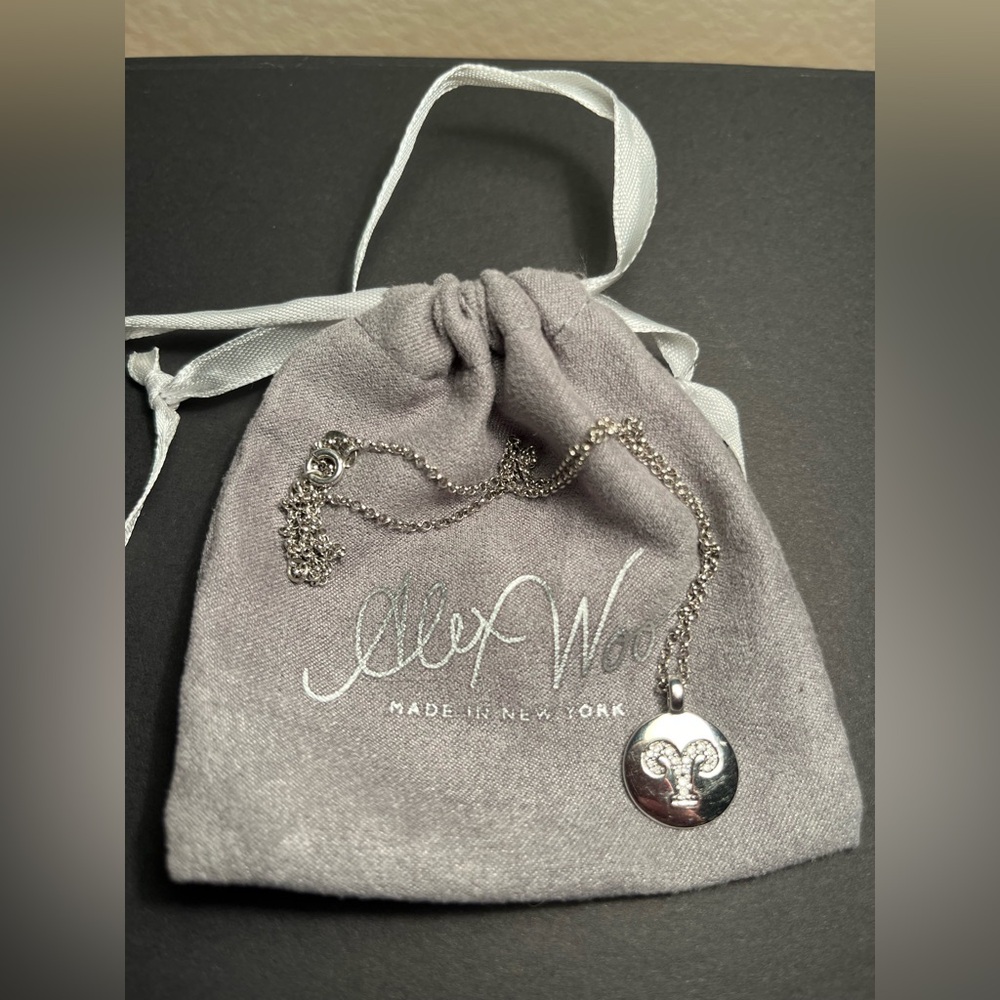 Alex Woo - Aries 925 Charm Necklace